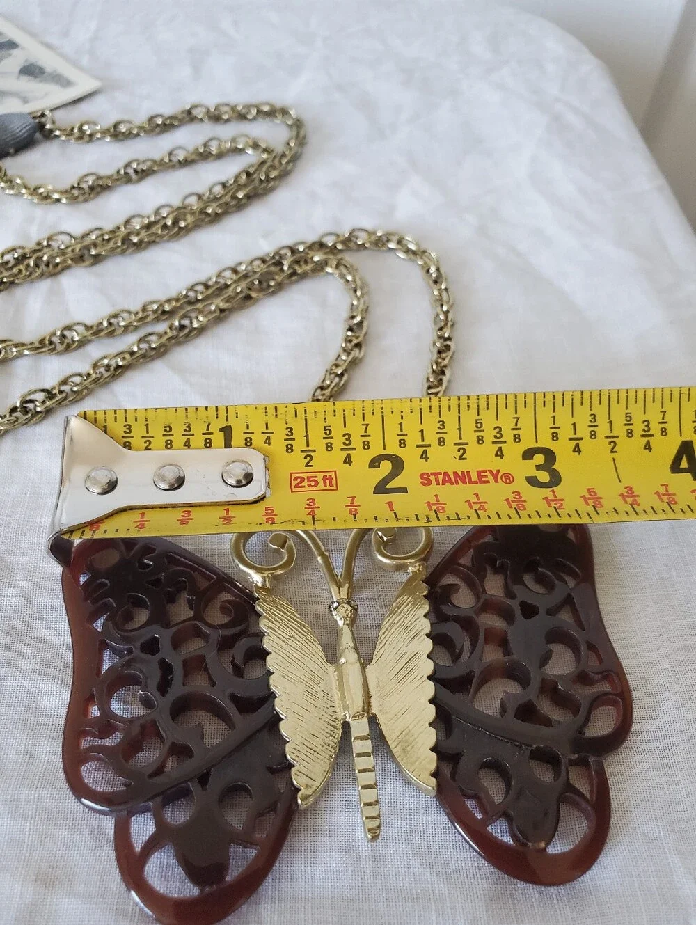 Anthropologie Butterfly Necklace